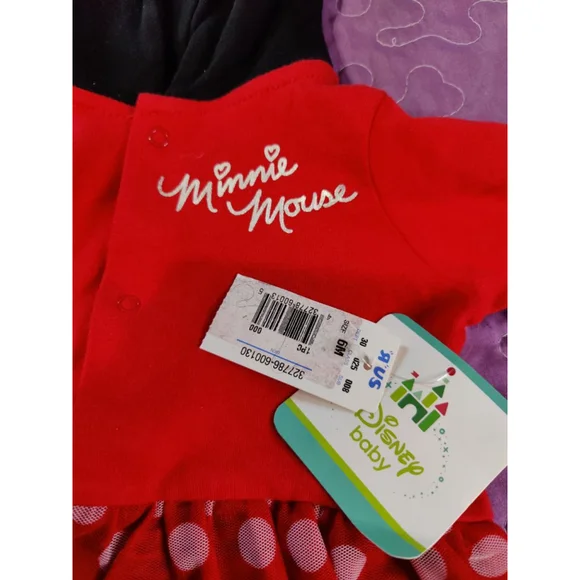 Disney Minnie Mouse One Piece Outfit Sz 6 Months - Picture 4 of 4